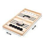 Jeu de hockey rapide en bois - Jeu interactif 2 en 1 pour parents, enfants, petits et grands – Image 2