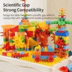 Table de Construction et Jeu de Blocs - 105 Pièces - Avec Chaise Lapin – Image 6