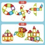 Blocs magnétiques jouets Mentessori de construction pour enfants – Image 6