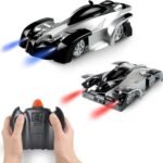 Voiture télécommandée d'escalade murale, rotative à 360, Rechargeable