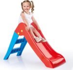 Toboggan pour enfant DOLU, pente pliable, échelle à 2 marches, plastique durable – Image 4