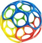 Bright Starts, Oball Classic, balle flexible et facile à manipuler, 10.16 cm x 10.16 cm x 10.16