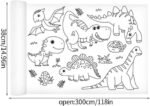 Rouleaux de papier à dessin adhésif pour enfants  graffiti, papier à colorier 3m adhésif sur mur/table ou sol – Image 5