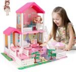 Maison de rêve pour filles, maison de poupée avec lumière, Cabane pour filles de 3 à 12 ans – Image 6