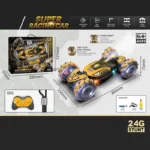 Super Voiture de Course Stunt Télécommandée 🏎️ - Rotation 360°, Effets de Fumée, Musique et Lumières LED – Image 5