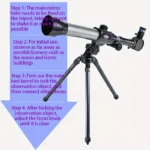 Télescope éducatif pour les débutants en astronomie - Haute définition, objectif de 50, 40 et 30 mm – Image 4