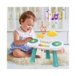Jouet Musical Batterie et Piano Vert 18M+ – Huanger – Image 3