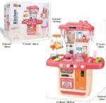 Set de Cuisine ‘Mon Petit Chef’ avec 34 Accessoires, Plaque de Cuisson à Induction, Eau, Lumière et Son – Image 2