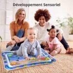 Tapis de jeu d'eau gonflable pour  coussin pour bébé à remplir avec l'eau ou l'air 3-6-9 mois – Image 2