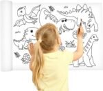 Rouleaux de papier à dessin adhésif pour enfants  graffiti, papier à colorier 3m adhésif sur mur/table ou sol