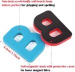 Kit ABC Lettres et Chiffres 253 pièces magnétiques avec Tableau magnétique double face et rangement – Image 11