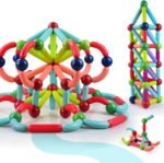 100 Bloc de Construction à Bâtons Magnétiques Montessori pour Enfant – Image 12