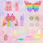 Pop Purse Pack Toy, Unicorn Rainbow Shoulder Crossbody Small Mini Little Keychain, – Image 19