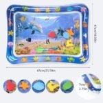 Tapis de jeu d'eau gonflable pour  coussin pour bébé à remplir avec l'eau ou l'air 3-6-9 mois – Image 5
