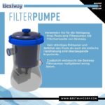 Psicine Bestway ronde autoportante 305 x 76 cm Fast Set avec pompe et filtre pour une meilleure économie d'eau – Image 11