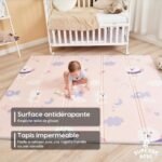 Tapis de Jeu pour Enfant 180x200x1,5cm Tapis de Sol XXL en Mousse Epais Pliable Reversible – Image 24