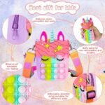 Pop Purse Pack Toy, Unicorn Rainbow Shoulder Crossbody Small Mini Little Keychain, – Image 10