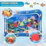 Tapis de jeu d'eau gonflable pour  coussin pour bébé à remplir avec l'eau ou l'air 3-6-9 mois – Image 4