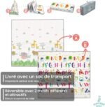 Tapis de Jeu pour Enfant 180x200x1,5cm Tapis de Sol XXL en Mousse Epais Pliable Reversible – Image 16