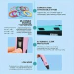 Pack de 1 Stylo 3D Peinture Créatifs 3D avec Affichage à Cristaux Liquides, Alimentés par USB – Image 8