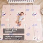 Tapis de Jeu pour Enfant 180x200x1,5cm Tapis de Sol XXL en Mousse Epais Pliable Reversible – Image 25