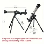 Télescope éducatif pour les débutants en astronomie - Haute définition, objectif de 50, 40 et 30 mm – Image 6
