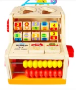 Coffre au trésor de voiture d'apprentissage polyvalent, Puzzle en bois perlé, perles rondes en bois,  voiture rc,  voiture, – Image 2