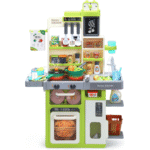 Ensemble de cuisine de jeu pour enfants avec sons, lumières, cuisinière, évier et nourriture de jeu 64 PCS