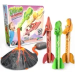 Dinosaur Air Cannon Blasters Rocket Launcher Set pour enfants, jouets d'extérieur pour garçons et filles
