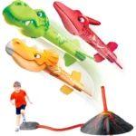 Dinosaur Air Cannon Blasters Rocket Launcher Set pour enfants, jouets d'extérieur pour garçons et filles – Image 6