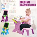 2 EN 1Ensemble de bureau et chaise pour enfants – Image 3