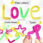 Néon POP IT TUBES de 13,5cm de longueur ; Jouets anti-stress. – Image 4