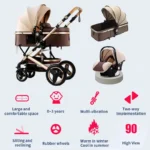 Poussette 3 en 1 Pour Bébé, Pliante et Légère - BELECOO – Image 2