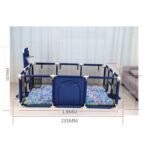 Bébé PlayPen Aire de jeux intérieure avec clôture de sécurité pour bébé + 50 Balles + Tapis d'eau gratuit – Image 5