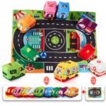 Voitures en tissu avec tapis doux au toucher pour Bebe, 6 pièces – Image 3