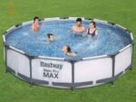 Bestway Steel Pro Max – Piscine hors sol ronde, 366 x 76 cm, pompes de filtration incluse et filtre d'eau – Image 8