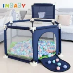 Parc de jeu pour enfants, piscine, clôture pour aire de jeux pour bébés, garde-corps de sécurité pour tout-petit, document solide, jouet de parc intérieur – Image 4