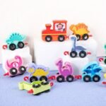 Jeu de sol pour enfants, blocs de construction, modèle de dinosaure, 11 pièces – Image 5