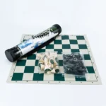Jeu explorez des echecs, chess portable de voyage en plein air pour enfants, baril pliant, pièces explorez, jeux de sociétés – Image 5