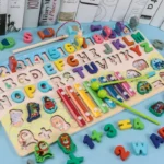 Jouets Éducatifs Montessori En Bois avec xylophone Pour Enfants De 3 Ans + – Image 5
