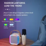 Machine de karaoké Bluetooth, K12 portable, haut-parleurs 5.3 PA, 2 microphones sans fil – Image 2