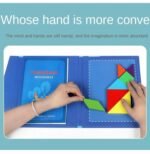 Magnetic Jigsaw Puzzle Teaching Aids Development Intellectual Wooden Jigsaw Puzzle Wooden Toys Early Childhood Education – Image 2