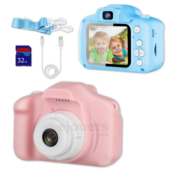 appareil photo numérique pour enfant, Écran IPS 2.0, Carte SD 32 Go