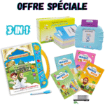 Pack Éducatif Arabe Magique 3-en-1 - Livre Électronique, Cartes Flash et Appareil d'Apprentissage Précoce
