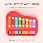 Jouet xylophone multifonctionnel pour enfants, instrument de musique à 8 touches – Image 6