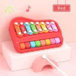 Jouet xylophone multifonctionnel pour enfants, instrument de musique à 8 touches