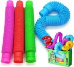 Néon POP IT TUBES de 13,5cm de longueur ; Jouets anti-stress. – Image 5