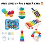 Pack Jouets d'Éveil pour Bébé - Idéal 6 mois à 1 an - Le Cadeau Parfait pour l'Éveil ??