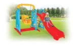 Ensemble toboggan et balançoire Pilsan, centre de jeux et d'activité pour crèche, école, villa, etc. – Image 6