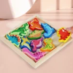 Puzzle créatif en bois Montessori pour enfants – Image 2